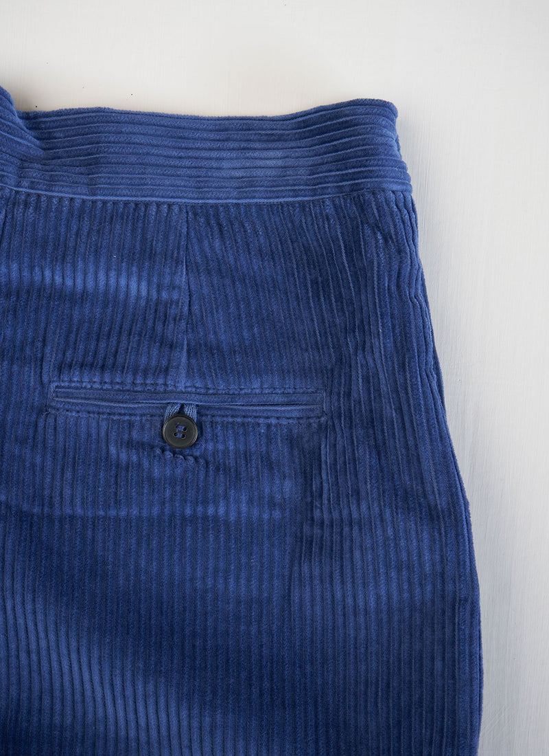 Reworn Cord Culottes Size 6 (314) | Soft Blue