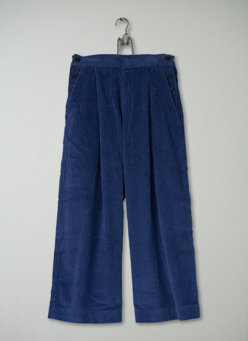 Reworn Cord Culottes Size 6 (314) | Soft Blue