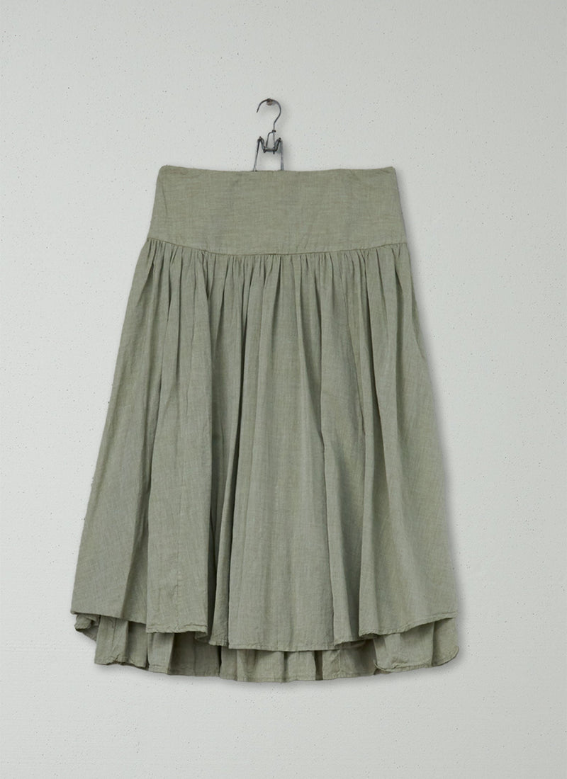 Reworn Nell Skirt Size 12 (234) | Pale Khaki