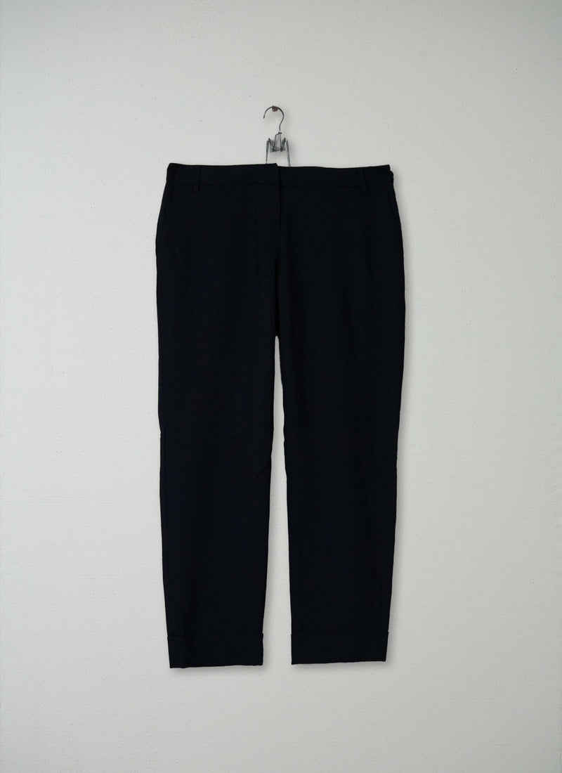 Reworn Cigarette Trousers Size 16 (160) | Black