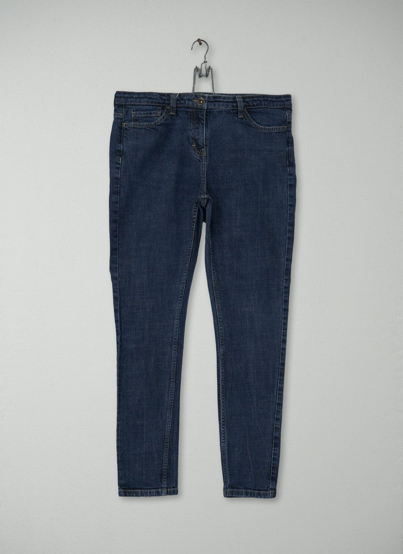 Reworn Straight Leg Jeans Size 14 (059) | Indigo
