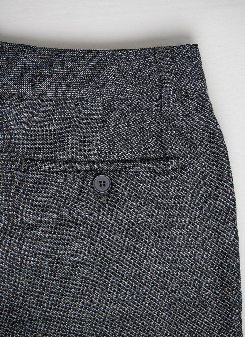 Reworn Cigarette Trousers Size 8 (068) | Charcoal Grey