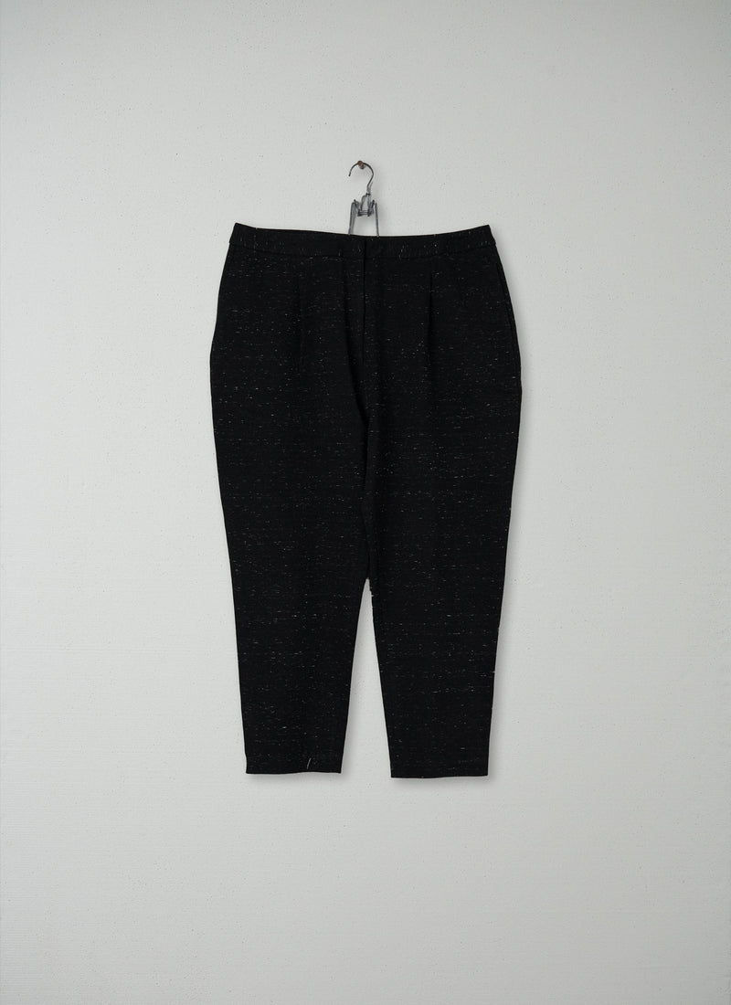Reworn Slim Leg Trousers Size 16 (095) | Black