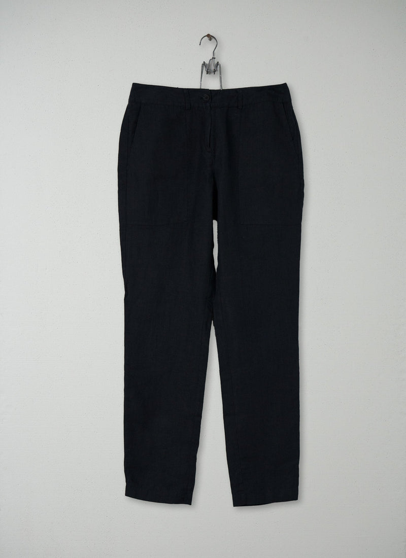 Reworn Anouk Trousers Size 8 (085) | Black