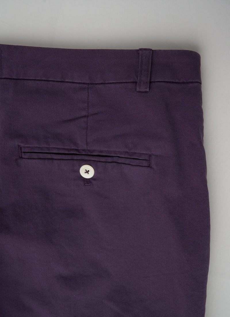 Reworn Henry Trousers Size 16 (052) | Aubergine