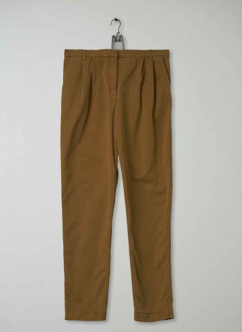 Reworn George Pleat Trousers Size 14 (201) | Olive