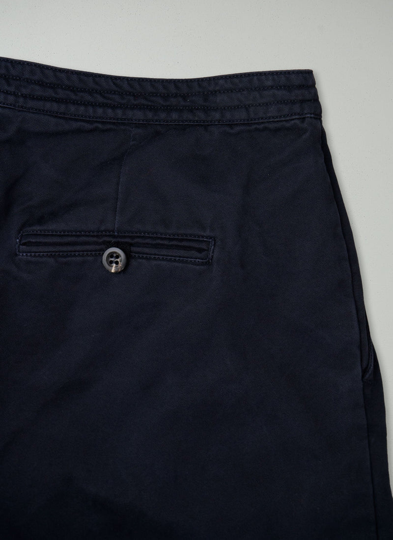 Reworn Cotton Twill Culottes Size 12 (294) | Navy