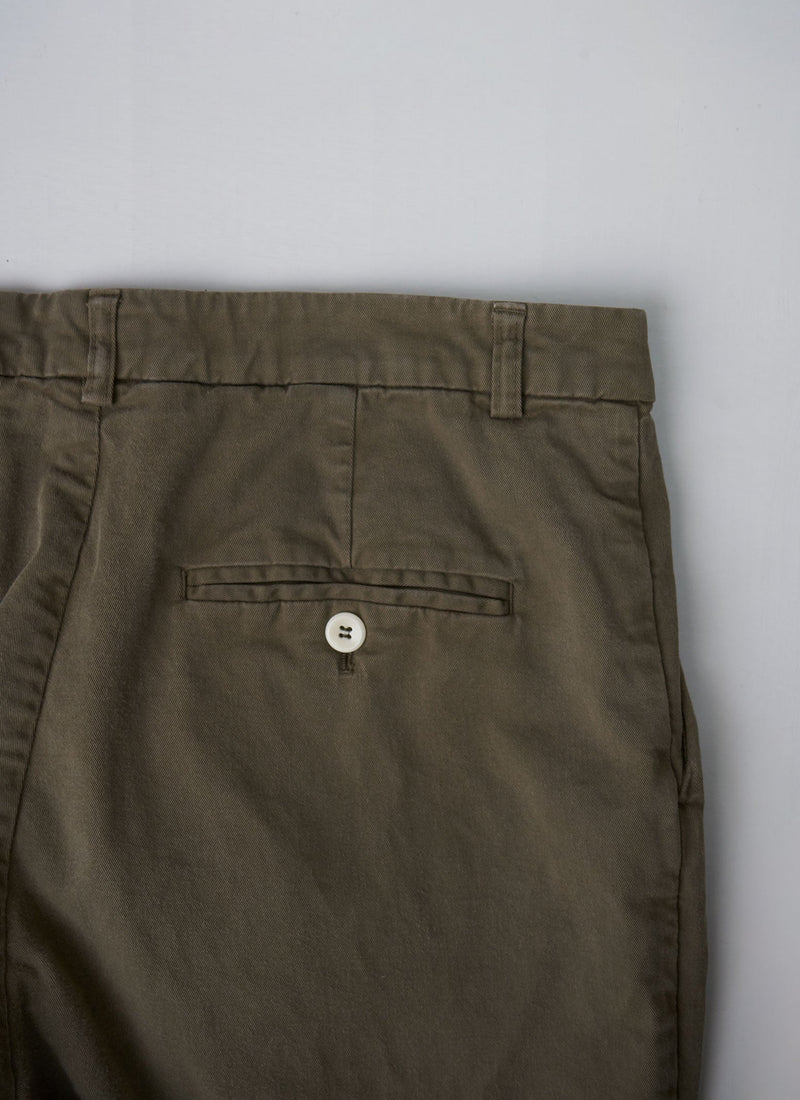 Reworn George Pleat Trousers Size 12 (169) | Khaki