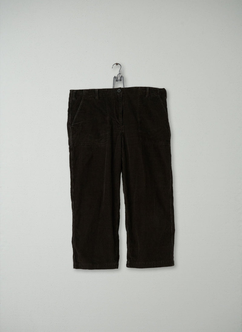 Reworn Ashley Cropped Trousers Size 14 (131) | Bracken