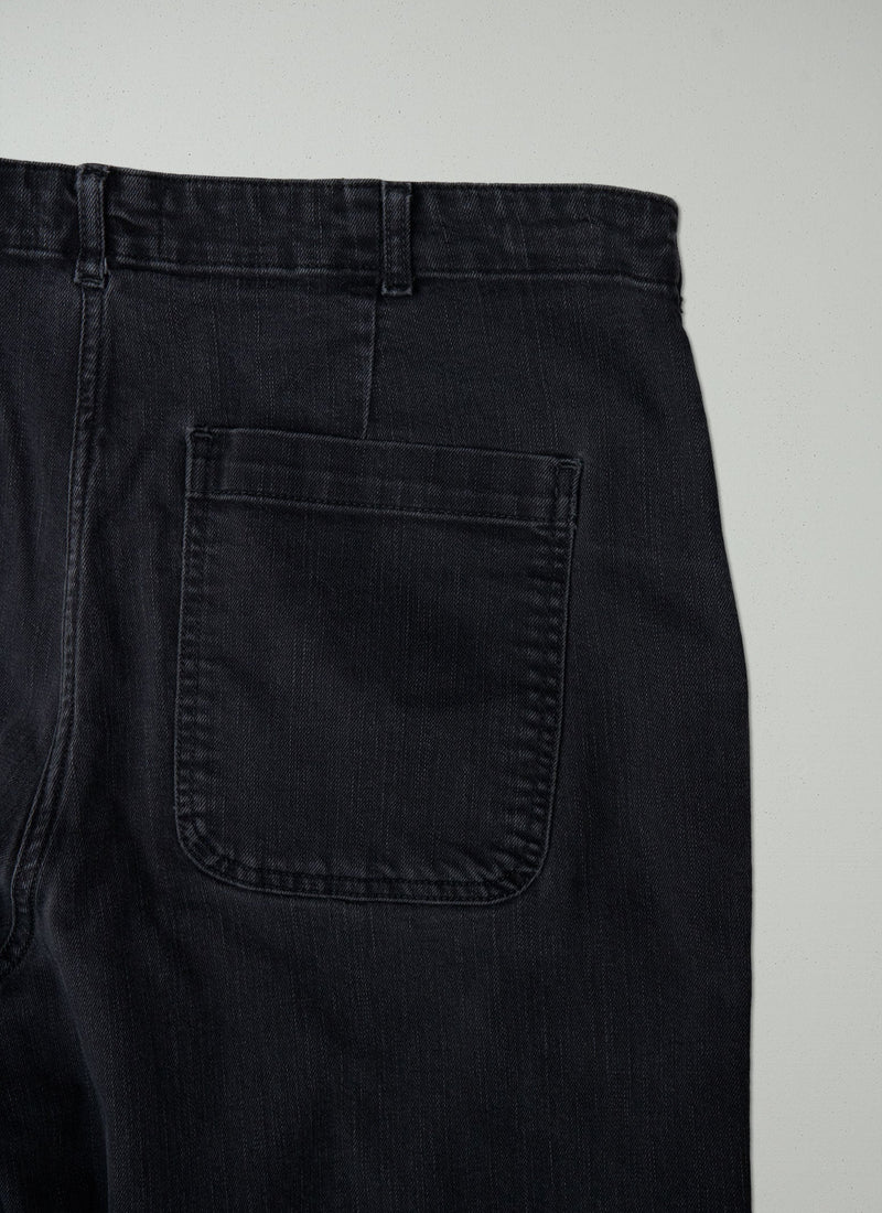 Reworn Cropped Ashley Trousers Size 14 (193) | Black