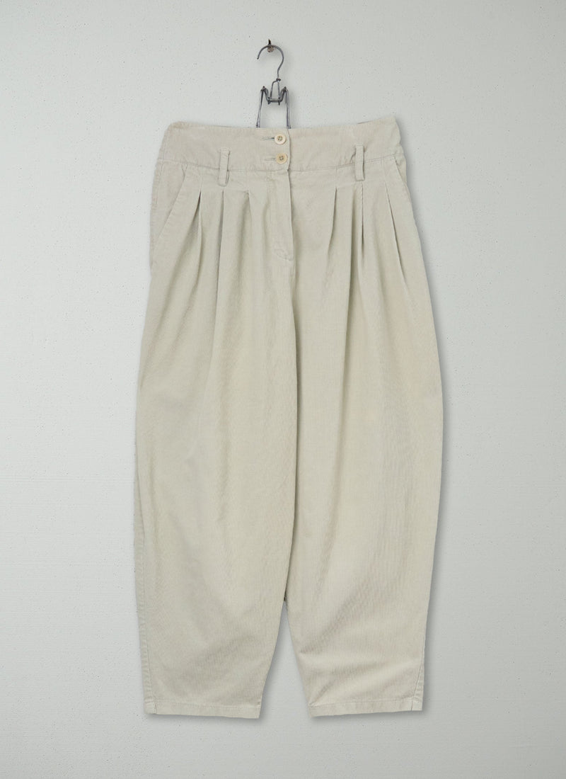 Reworn Cord Peg Top Trousers Size 12 (773) | Bone