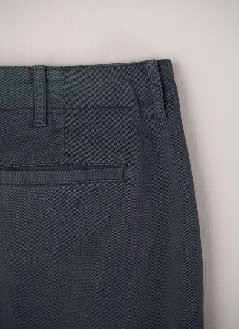 Reworn Cotton Twill Trousers Size 12 (329) | Green