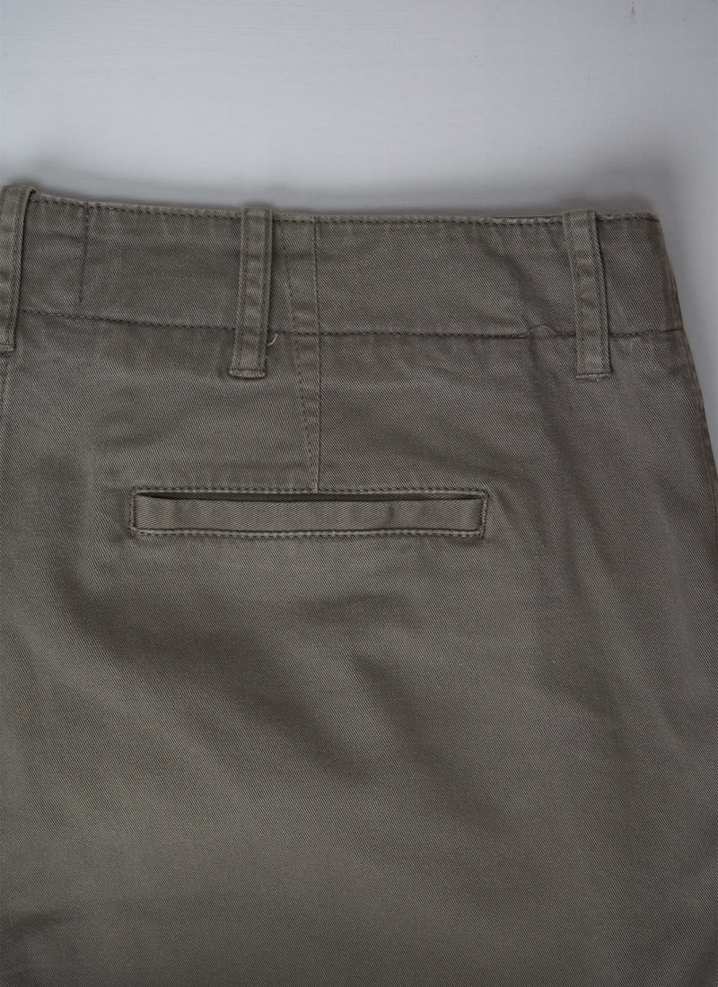 Reworn Cotton Twill Trousers Size 8 (062) | Mink