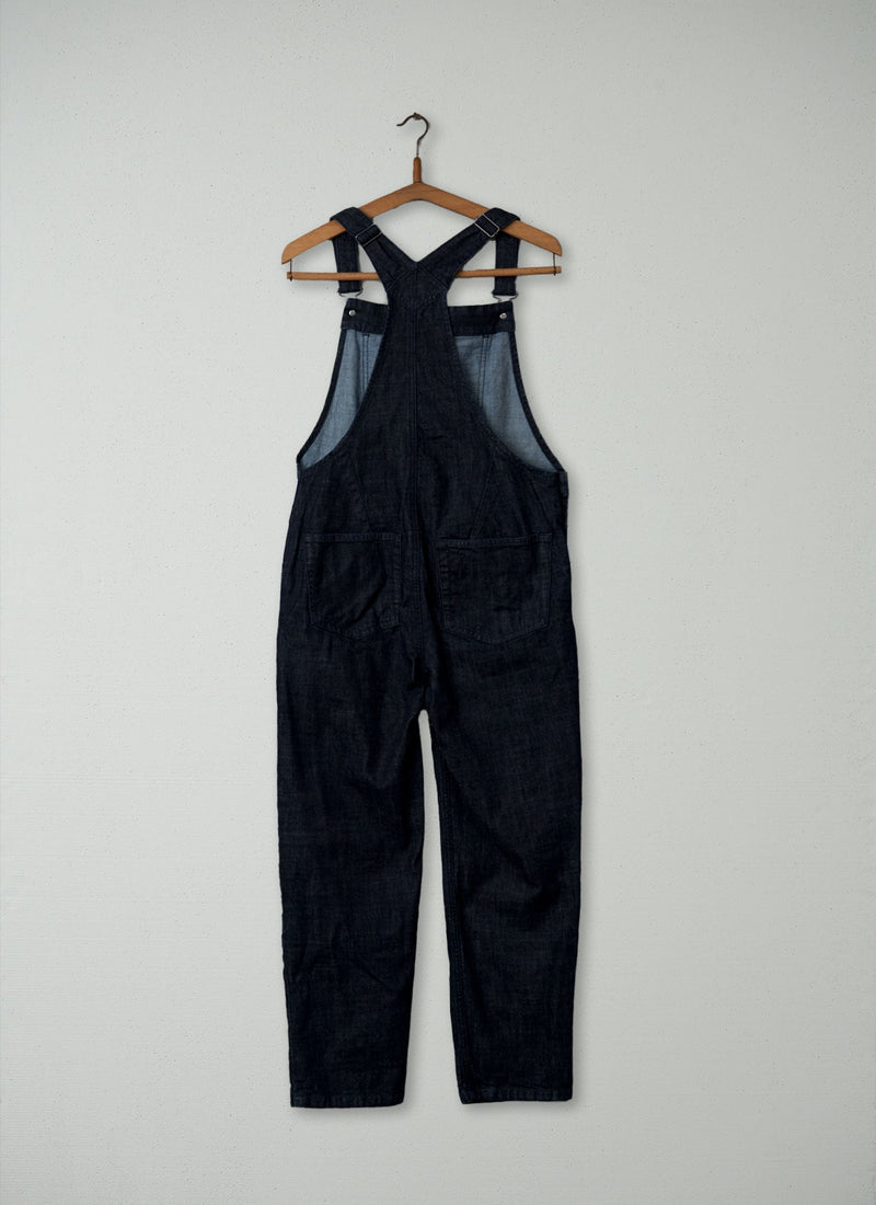 Reworn Denim Dungaree Size 6 (167) | Indigo