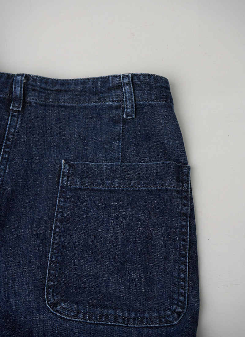 Reworn Stretch Denim Jeans Size 16 (151) | Indigo