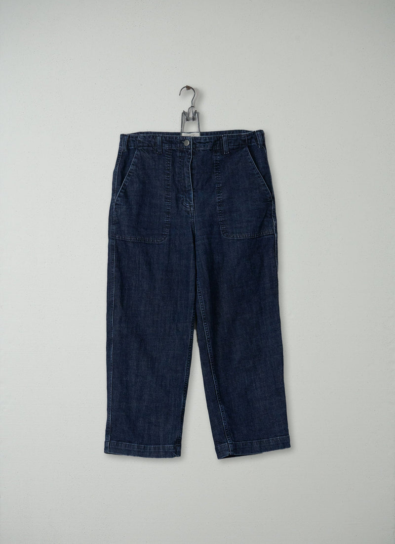 Reworn Stretch Denim Jeans Size 16 (151) | Indigo