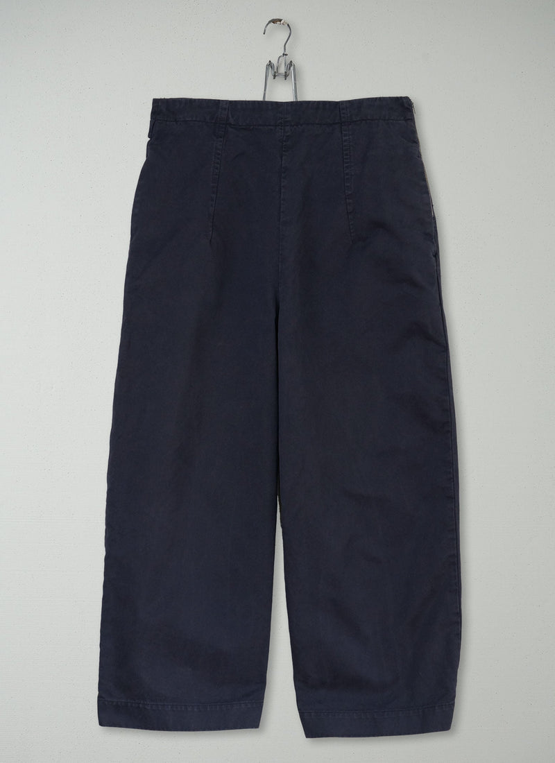 Reworn Side Fastening Trousers Size 12 (296) | Navy