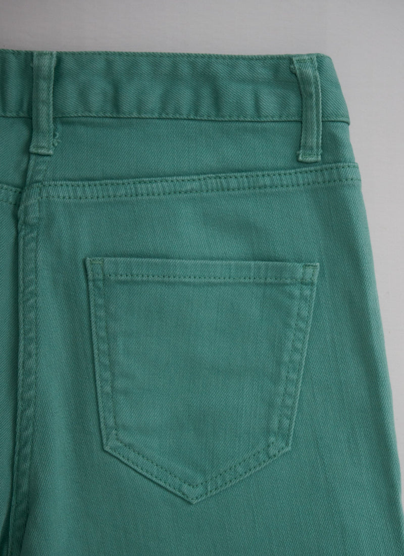 Reworn Coloured Slim Leg Jean Size 8 (076) | Teal
