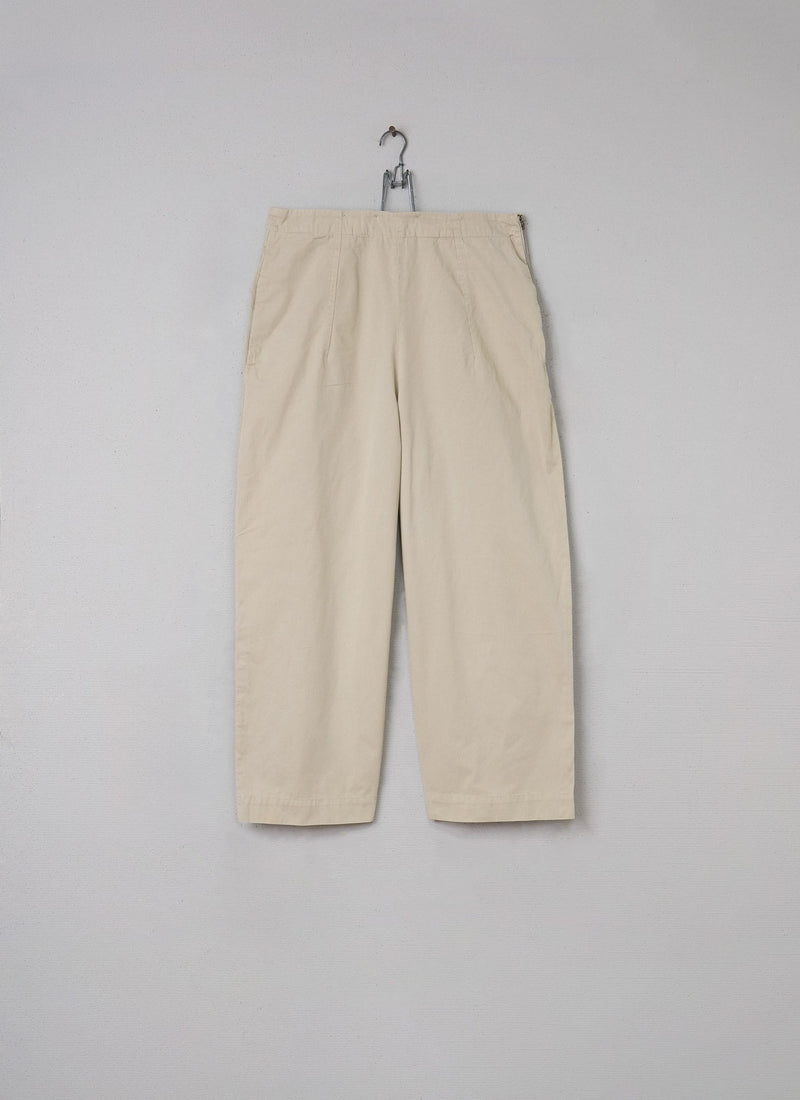 Reworn Side Fastening Trousers Size 12 (065) | Stone