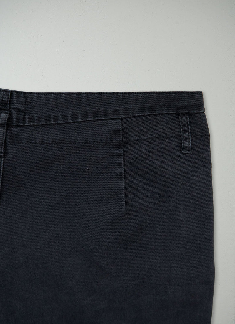 Reworn Garment Washed Boy Trousers Size 16 (965) | Washed Black