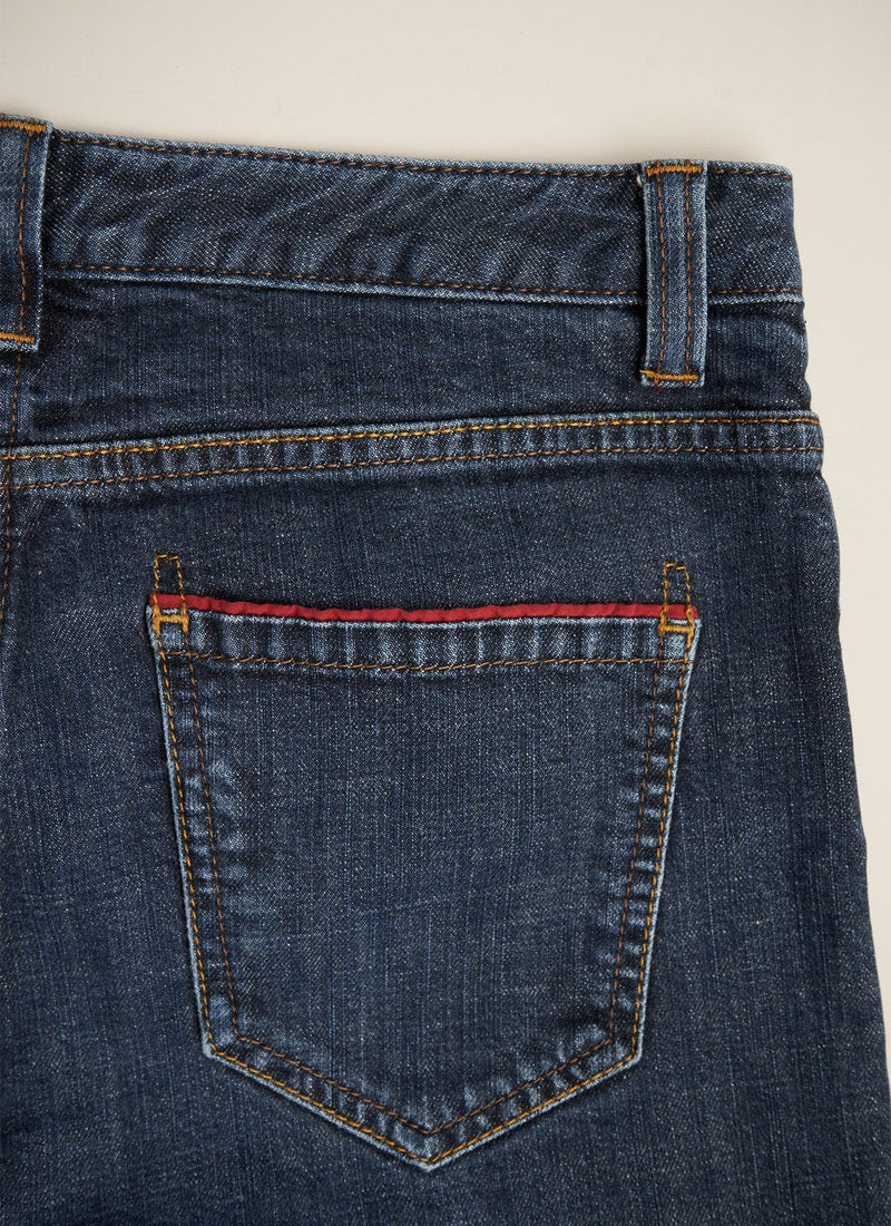 Reworn Slim Leg Jeans Size 12 (040) | Indigo