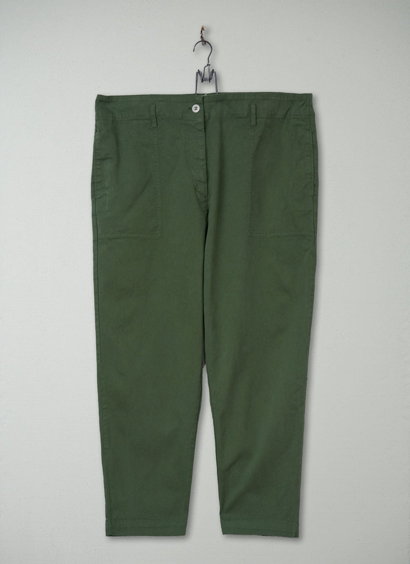 Reworn Cotton Twill Trousers Size 14 (851) | Artichoke