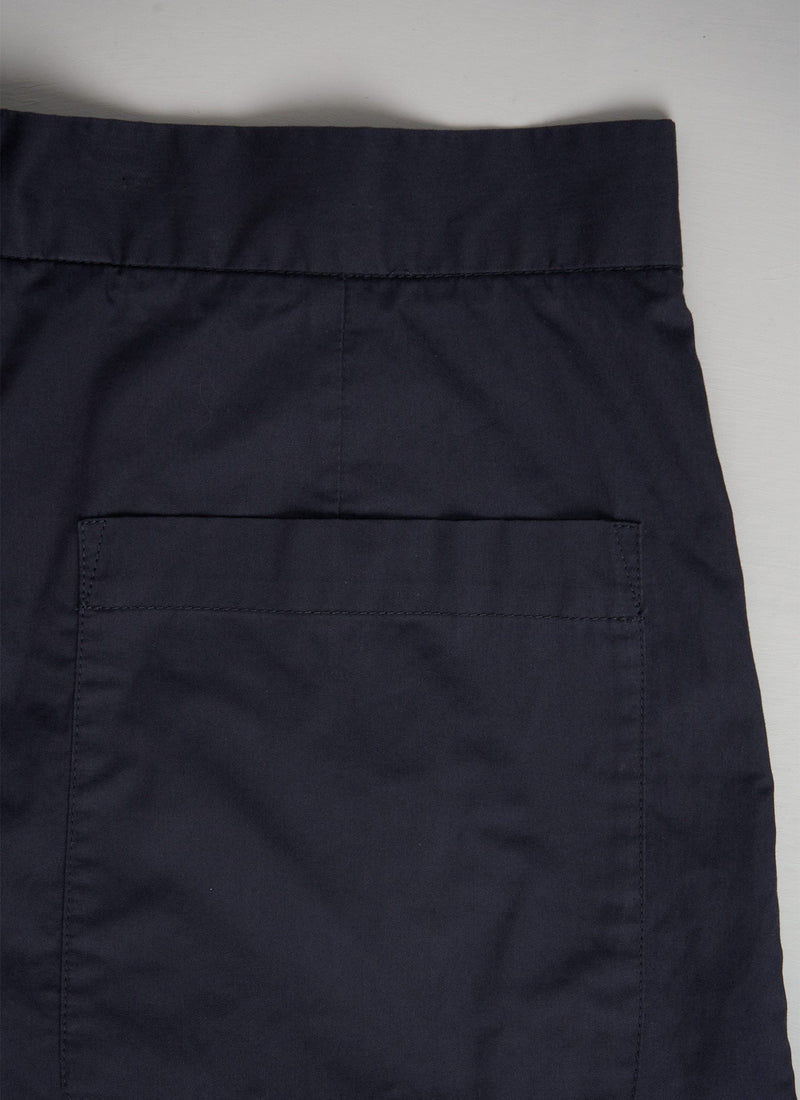 Reworn Poplin Culottes Size 10 (054) | Storm Blue
