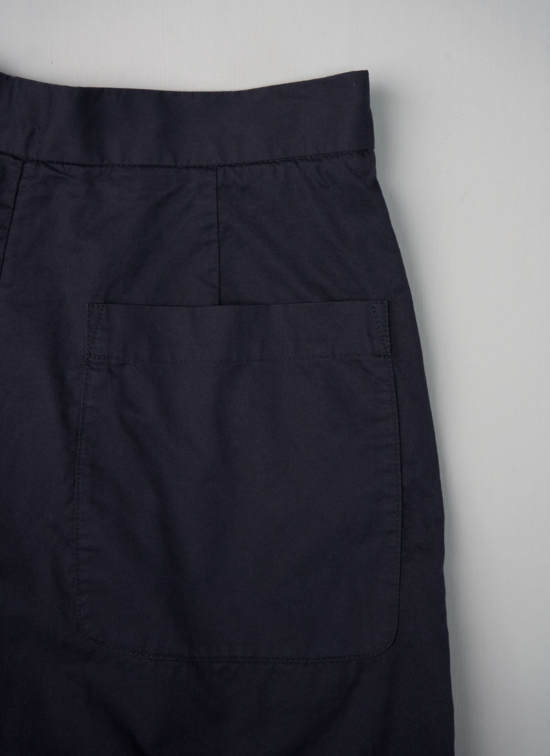 Reworn Poplin Culottes Size 8 (318) | Navy