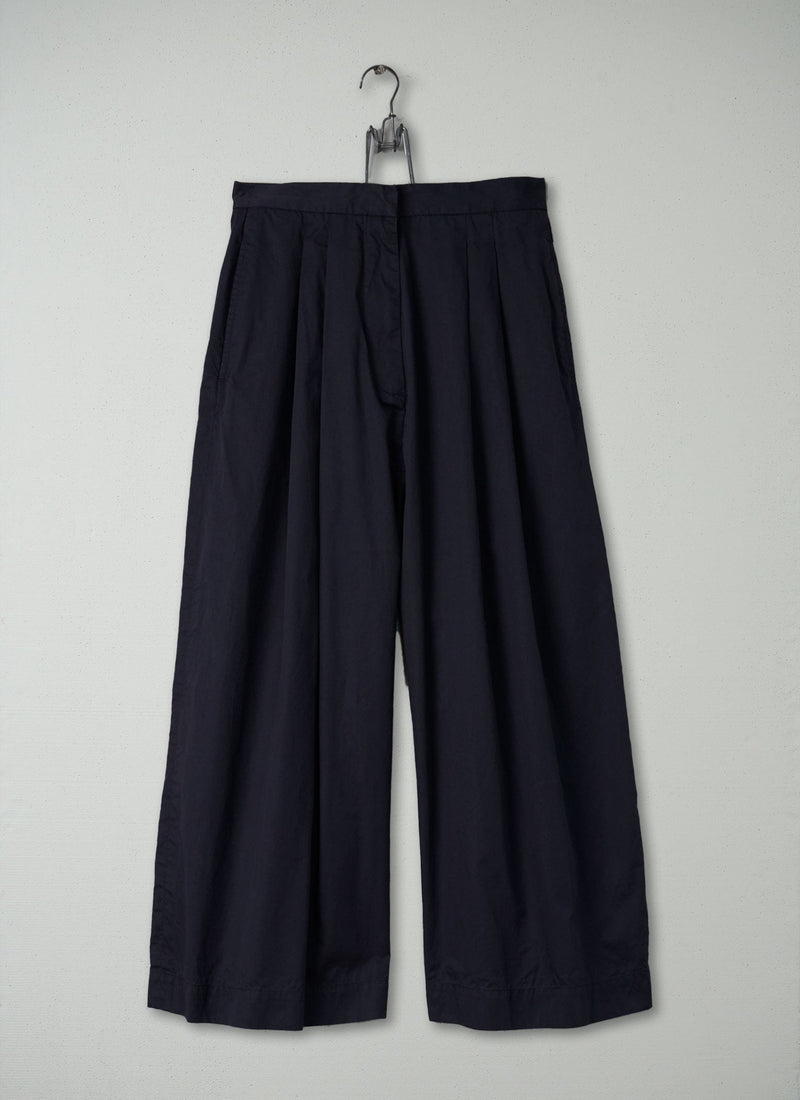 Reworn Poplin Culottes Size 8 (318) | Navy