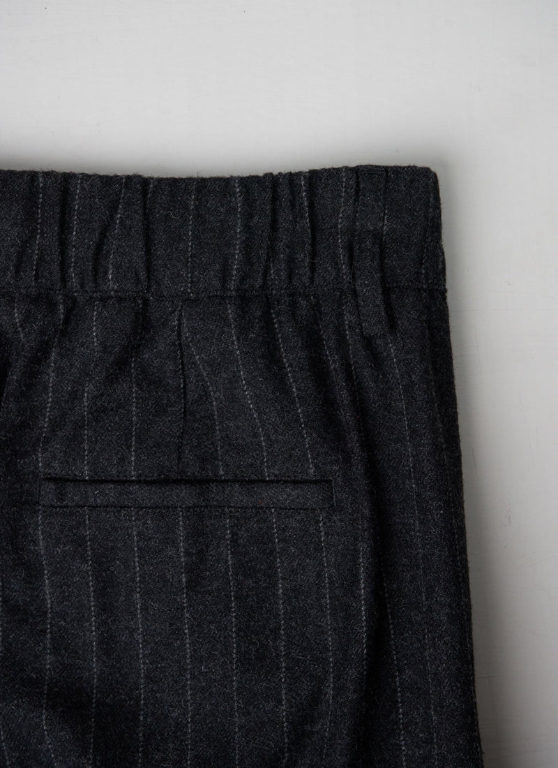 Reworn Pinstripe Trousers Size 16 (150) | Grey