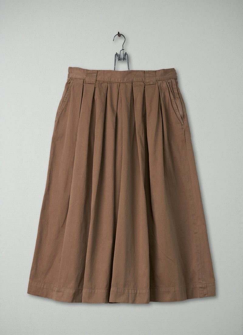 Reworn Cotton Twill Culottes Size 10 (214) | Maple