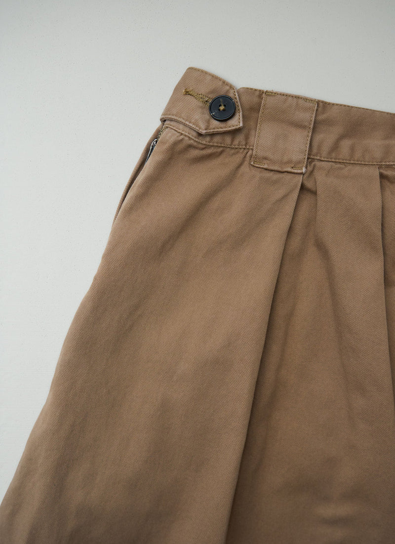 Reworn Cotton Twill Culottes Size 8 (1355) | Maple