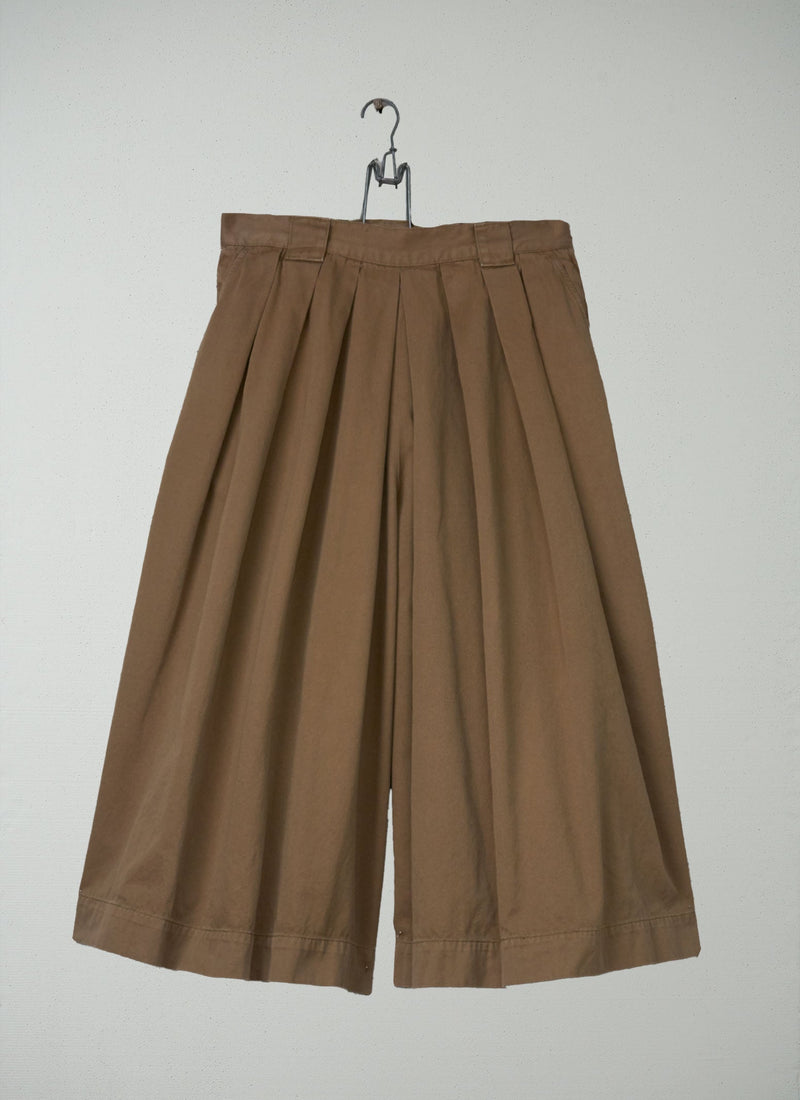 Reworn Cotton Twill Culottes Size 8 (1355) | Maple