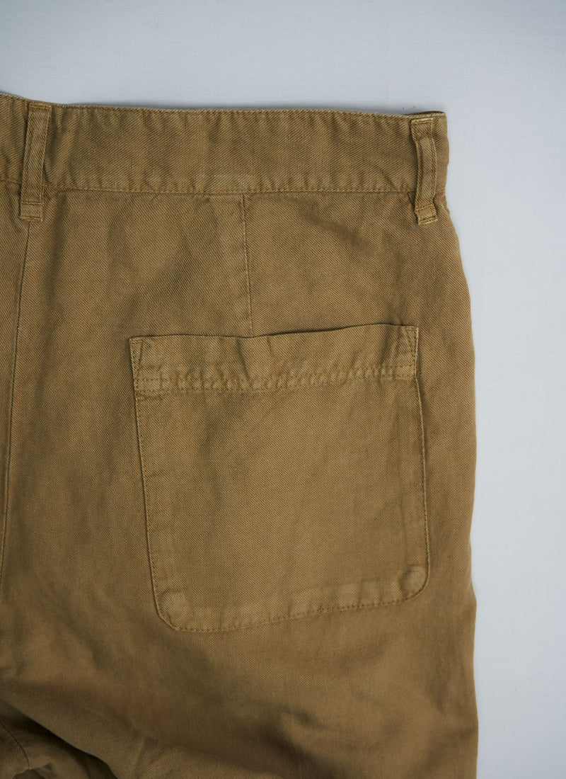 Reworn Cotton Linen Cropped Trousers Size 12 (109) | Maple