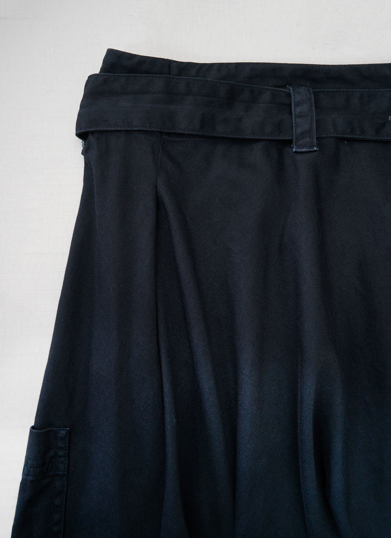 Reworn Wide Leg Trousers Size 12 (1698) | Slate