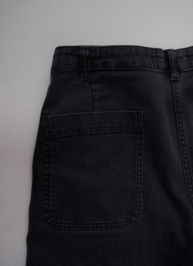 Reworn Longer Length Ashley Jeans Size 10 (098) | Black