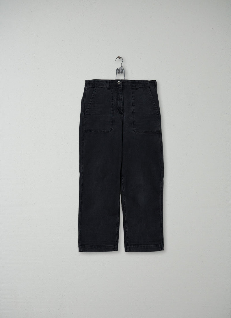 Reworn Longer Length Ashley Jeans Size 10 (098) | Black