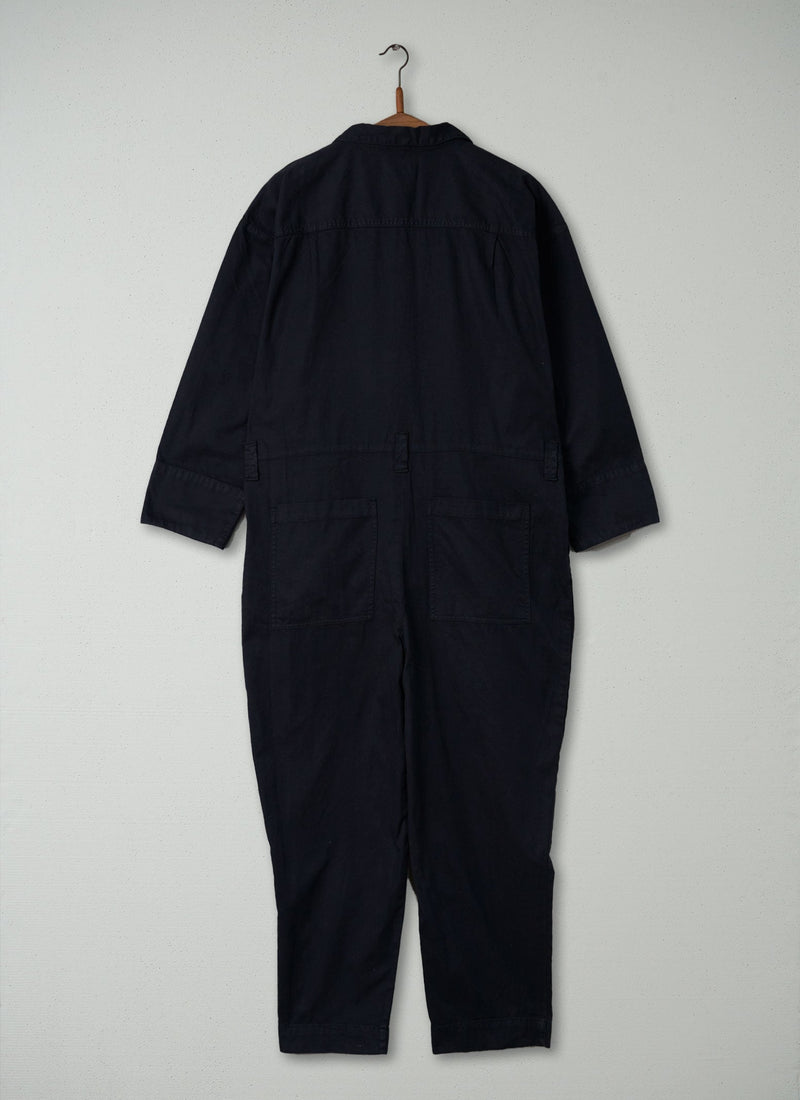 Reworn Cotton Twill Jumpsuit Size 16 (317) | Slate