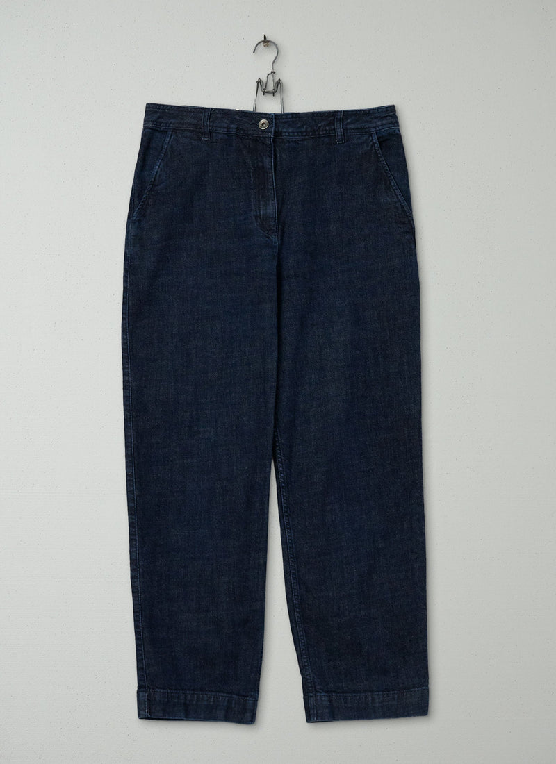 Reworn Indigo Denim Trousers Size 14 (734) | Indigo
