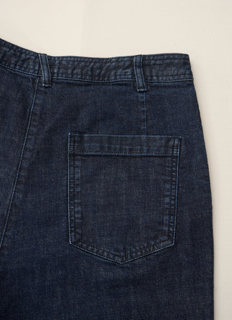 Reworn Indigo Denim Trousers Size 16 (915) | Indigo