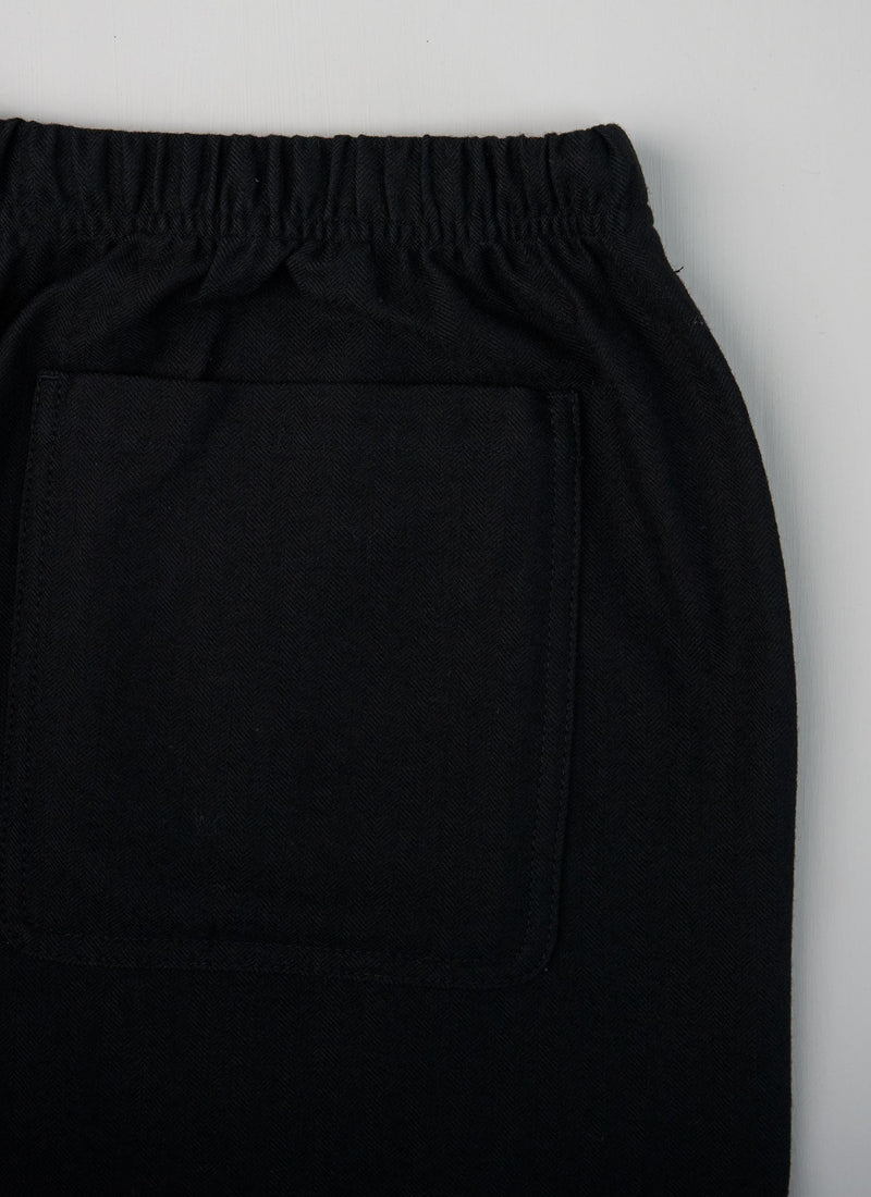 Reworn Herringbone Trousers Size M (316) | Black
