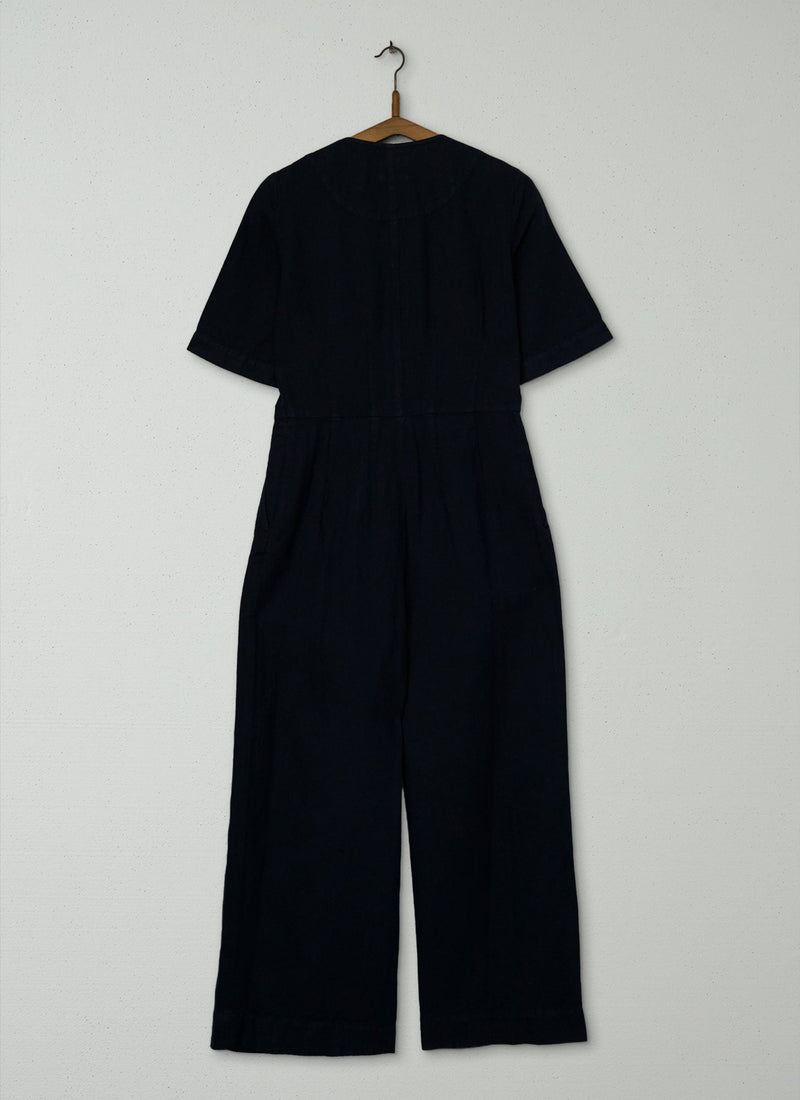 Reworn V Neck Jumpsuit Size 6 (765) | Slate