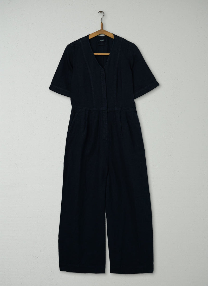 Reworn V Neck Jumpsuit Size 6 (765) | Slate