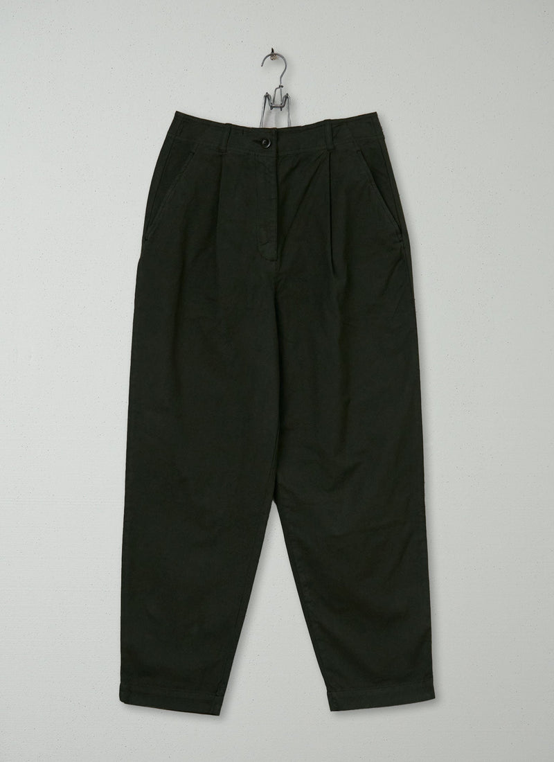 Reworn Cotton Canvas Trousers Size 8 (978) | Ash Green