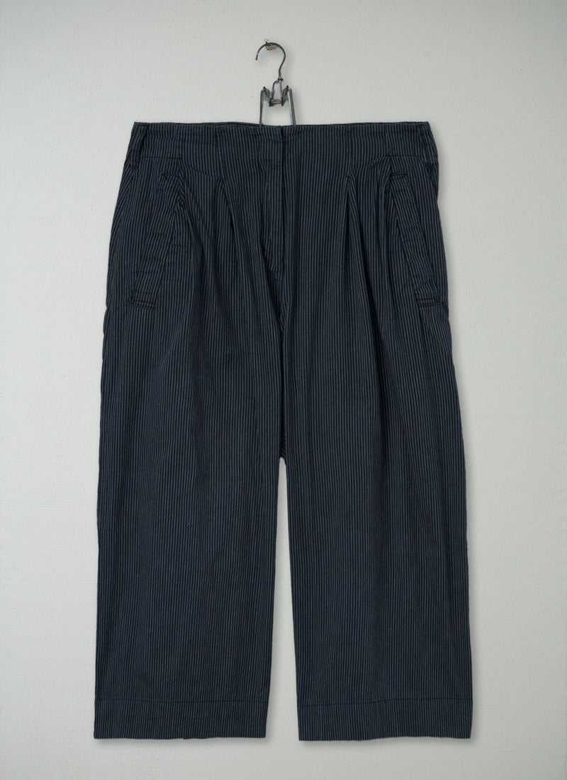 Reworn Stripe Cotton Culottes Size 16 (793) | Multi
