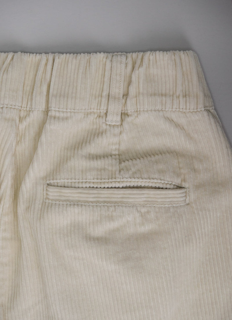 Reworn Cord Pull On Trousers Size 10 (069) | Bone