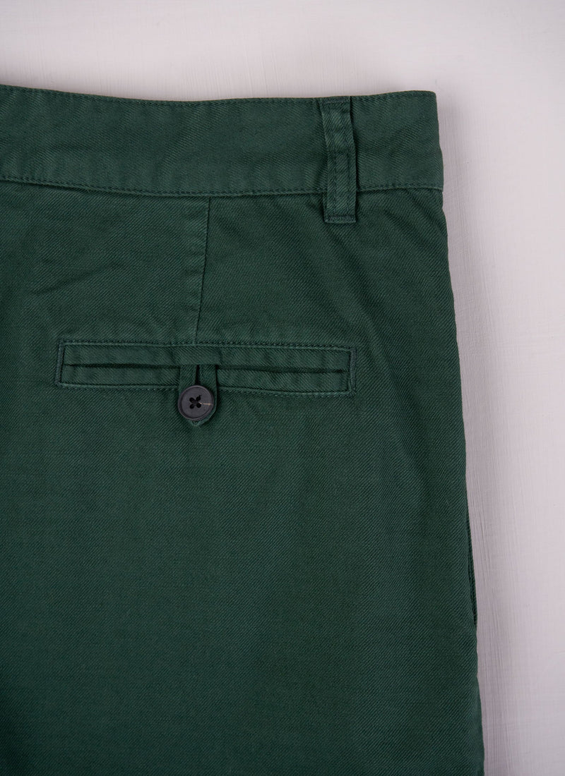 Reworn Cotton twill Trousers Size 12 (331) | Blue Green