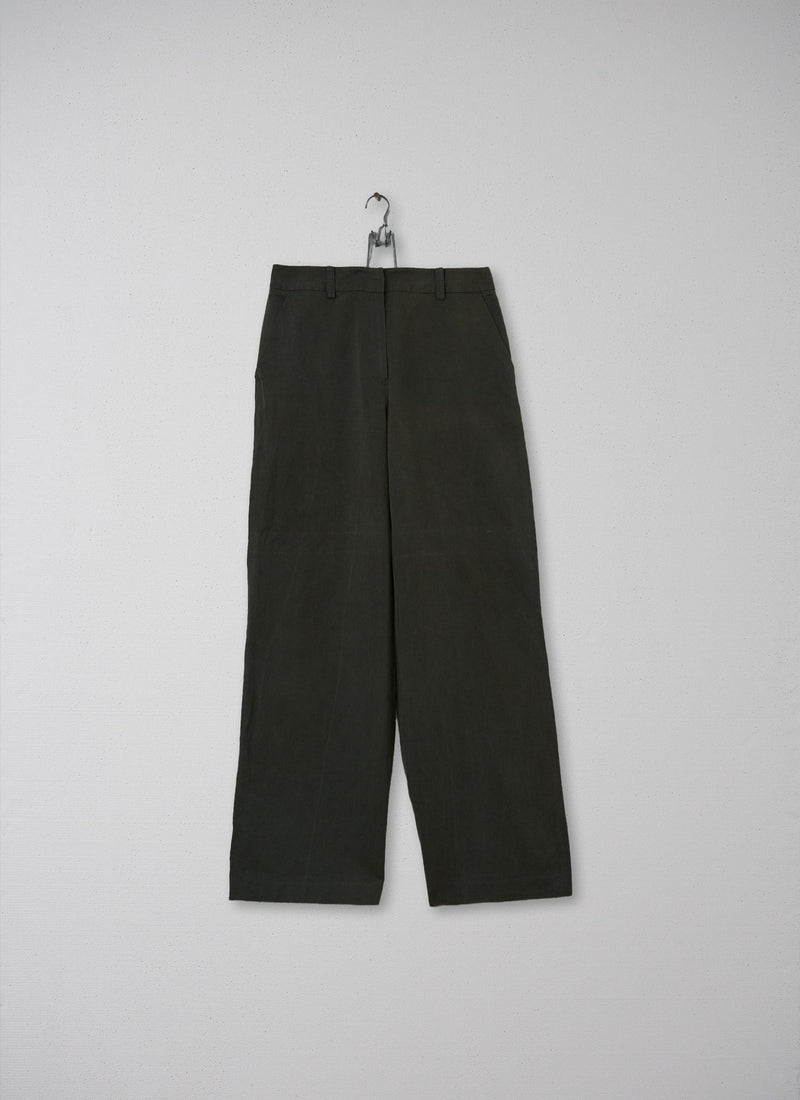 Reworn High Waist Trousers Size 12 (089) | Khaki