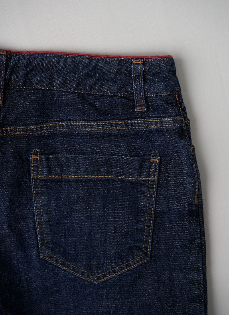 Reworn Straight Leg Jeans Size 12 (335) | Indigo