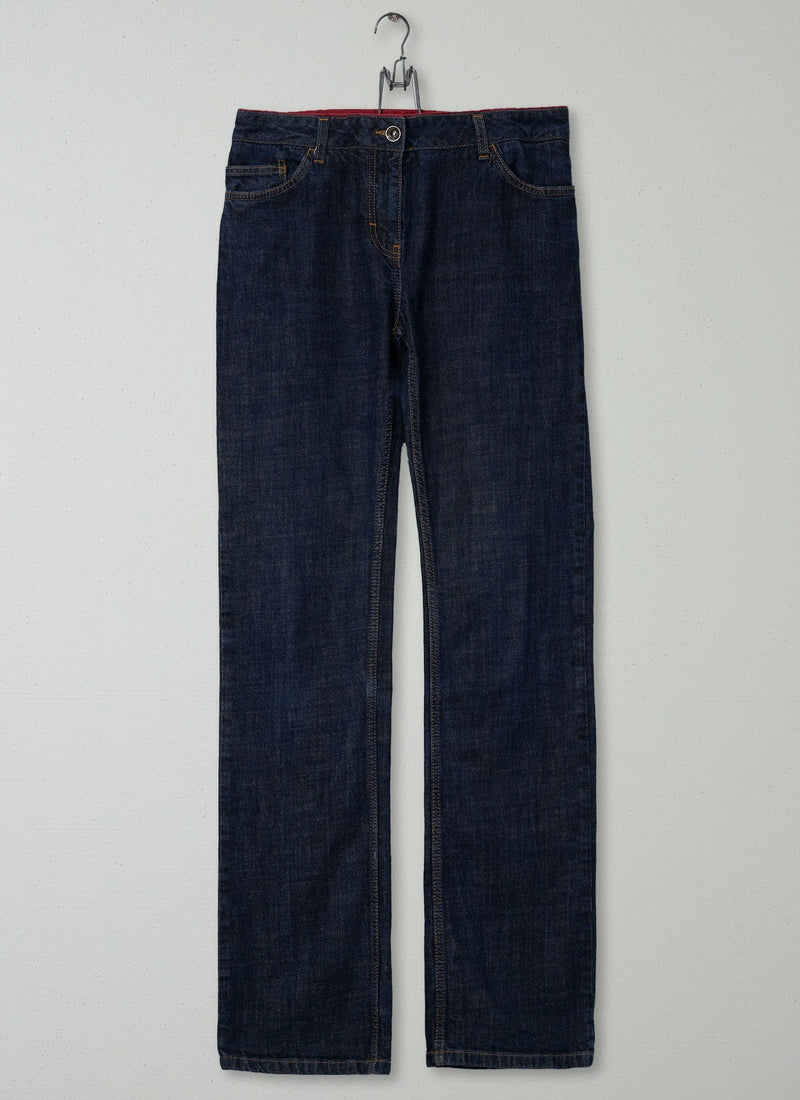 Reworn Straight Leg Jeans Size 12 (335) | Indigo